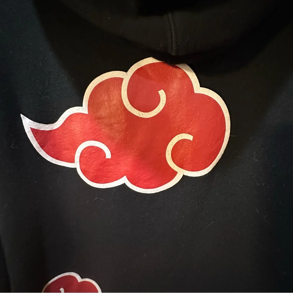 Vintage 2002 naruto viz akatsuki  sasuke hoodie size XXL - Picture 7 of 10